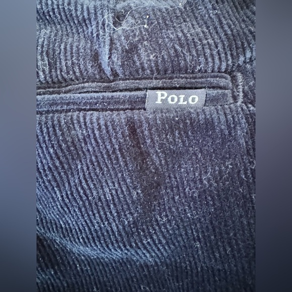 Men’s Polo Ralph Lauren Preppy Classic Fit Corduroy Indigo Blue Relaxed Pants - Picture 4 of 7